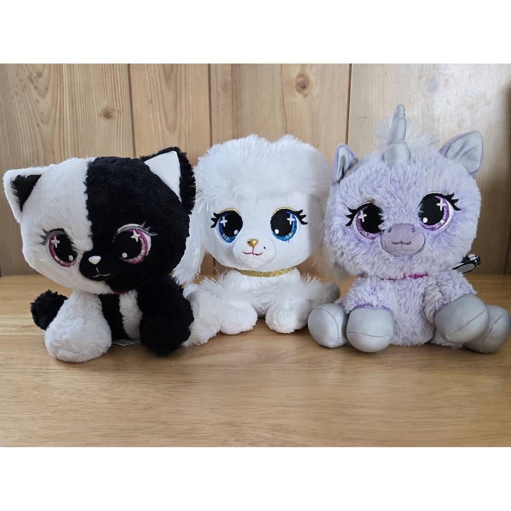 GUND P.Lushes Pets Lot 3 Mariah Monarch Catalina Monroe Lady Luna Plush